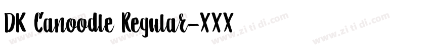 DK Canoodle Regular字体转换